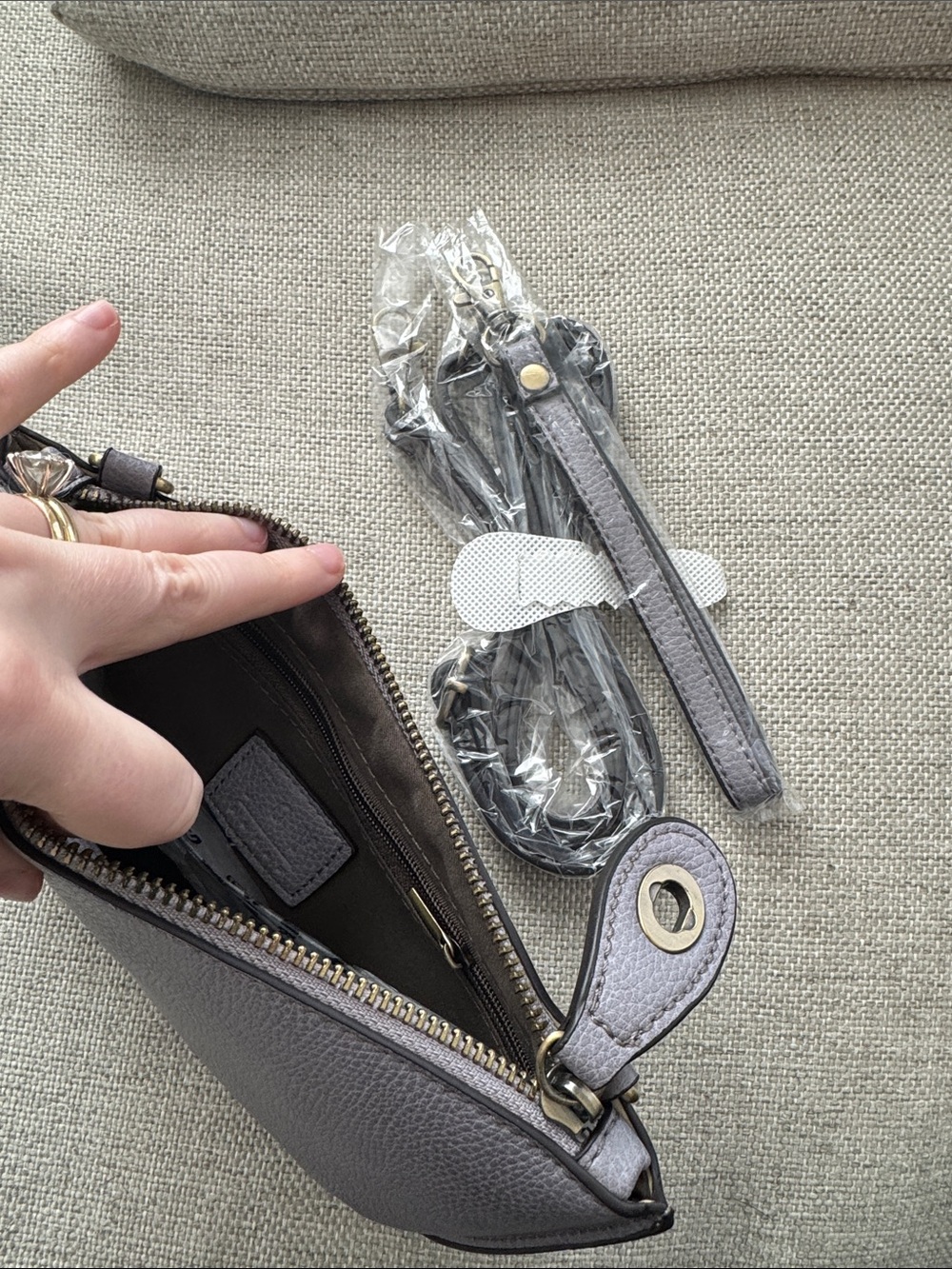 Genuine Leather Clutch - Picture 3 of 3